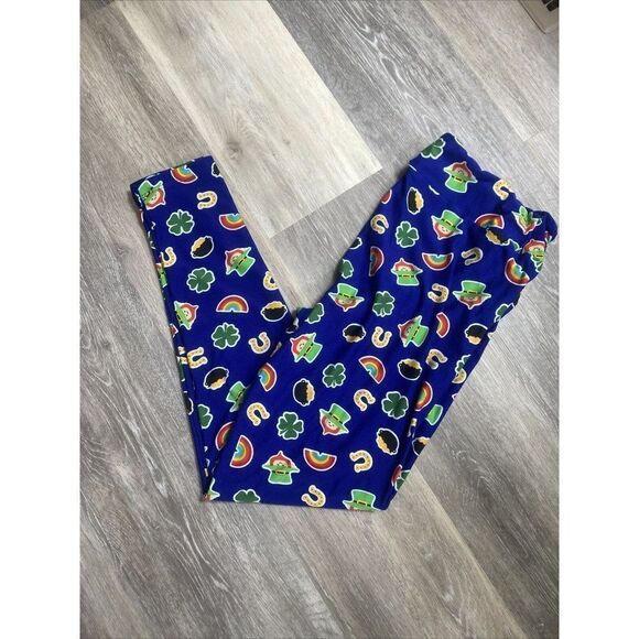 Lularoe Saint Patricks Day Green Four Leaf Clover - Picture 1 of 4